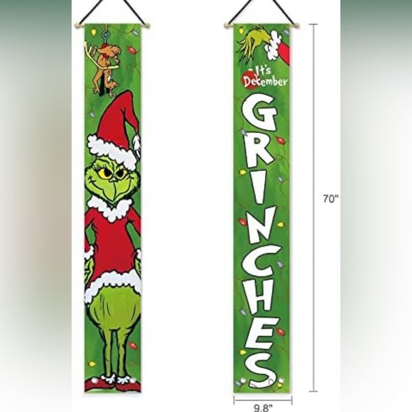 Party Supplies | Hanging Grinch Banners | Poshmark